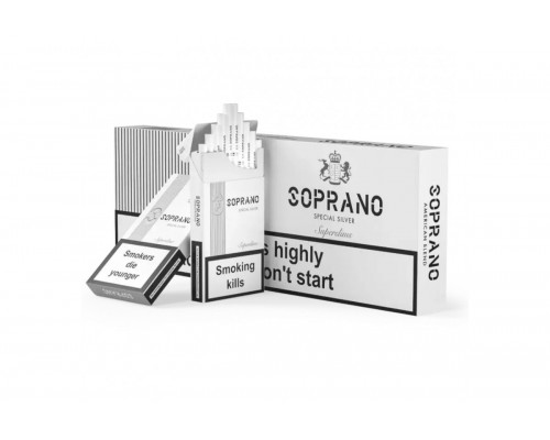 Сигареты Soprano Special Silver Superslims (Сопрано Сильвер Суперслимс) оптом